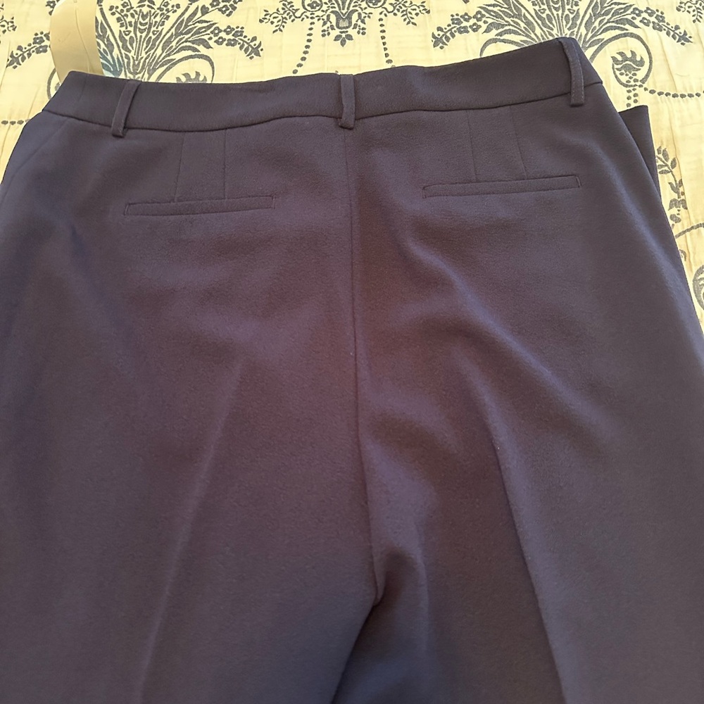 NWT Tahari Women's Dark Navy Belted Pants Suit - Picture 4 of 7